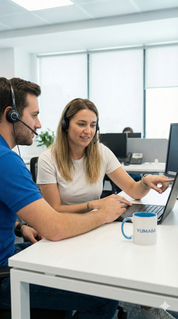 Consultant apportant un conseil à un utiisateur